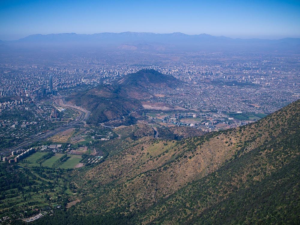 View of Santiago from Manquehue Mountain - Chile Outdoor