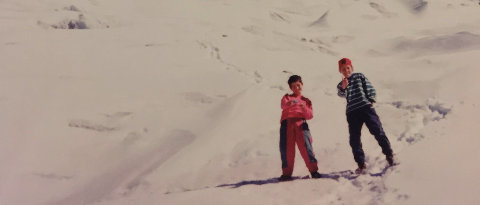 Morado hanging glacier: a childhood memory