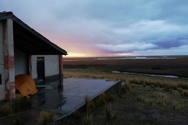 Sunset in the hights of Perú